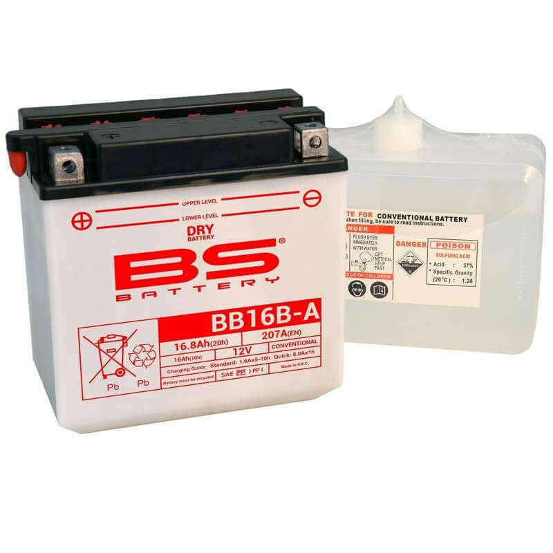 BS BATTERY BATTERIE BB16B-A - AVEC PACK ACIDE (INCLUS)