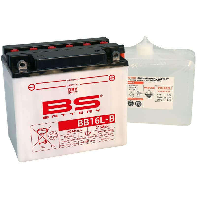 BS BATTERY BATTERIE BB16L-B - AVEC PACK ACIDE (INCLUS)