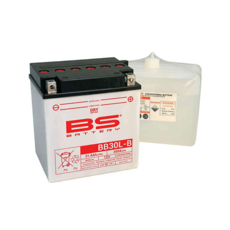 BS BATTERY BATTERIE BB30L-B - AVEC PACK ACIDE (INCLUS)