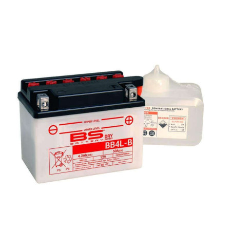 BS BATTERY BATTERIE BB4L-B - AVEC PACK ACIDE (INCLUS)
