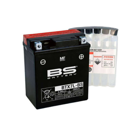 BS BATTERY BATTERIE BTX7L - AVEC PACK ACIDE (INCLUS)