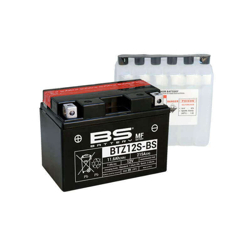 BS BATTERY BATTERIE BTZ12S - AVEC PACK ACIDE (INCLUS)