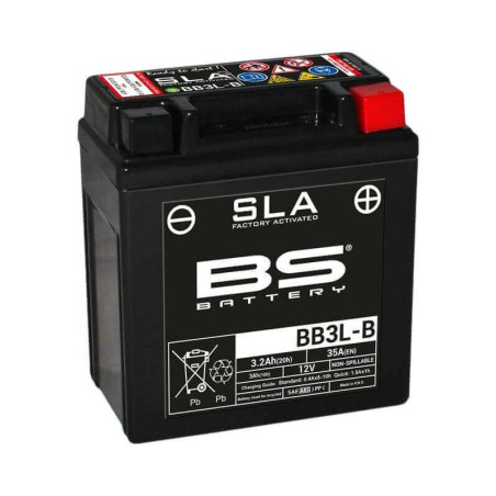 BS BATTERY BATTERIE BB3L-B - SLA AGM (ACIDE REMPLI)
