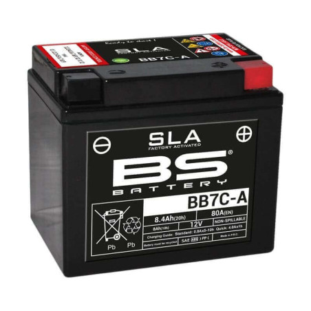 BS BATTERY BATTERIE BB7C-A - SLA AGM (ACIDE REMPLI)