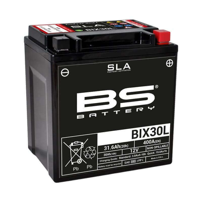 BS BATTERY BATTERIE BIX30L - SLA AGM (ACIDE REMPLI)