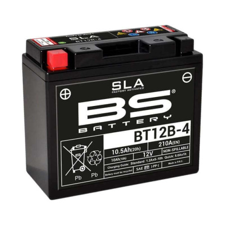 BS BATTERY BATTERIE BT12B-4 - SLA AGM (ACIDE REMPLI)