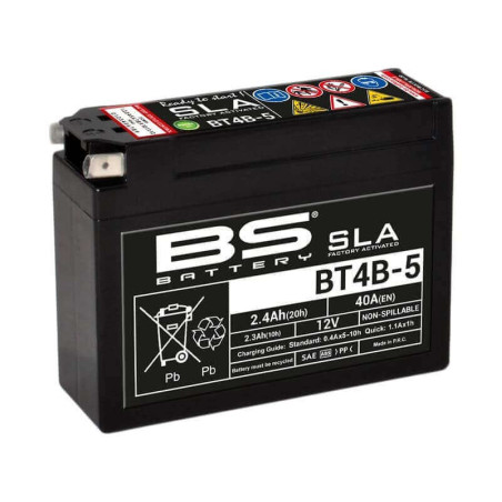 BS BATTERY BATTERIE BT4B-5 - SLA AGM (ACIDE REMPLI)