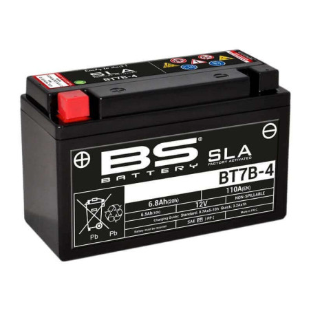 BS BATTERY BATTERIE BT7B-4 - SLA AGM (ACIDE REMPLI)