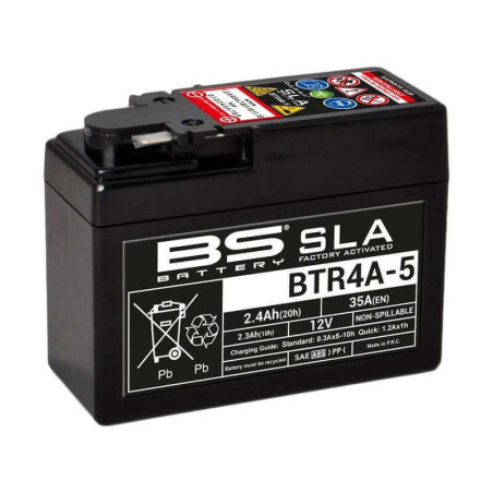 BS BATTERY BATTERIE BTR4A-5 - SLA AGM (ACIDE REMPLI)