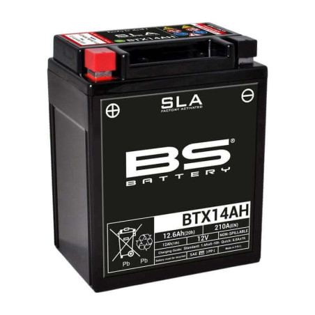 BS BATTERY BATTERIE BTX14AH - SLA AGM (ACIDE REMPLI)
