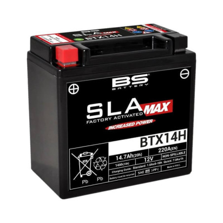 BS BATTERY BATTERIE BTX14H - SLA AGM (ACIDE REMPLI)