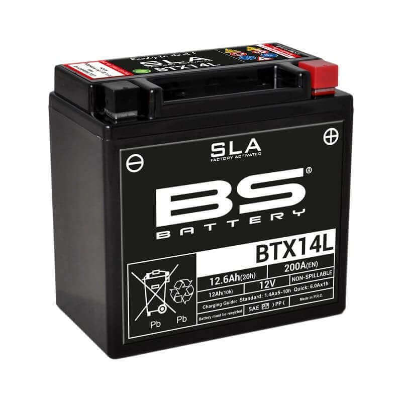 BS BATTERY BATTERIE BTX14L - SLA AGM (ACIDE REMPLI)