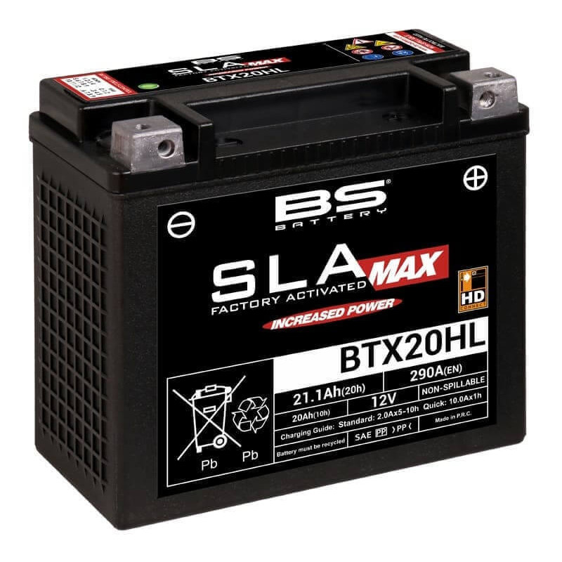 BS BATTERY BATTERIE BTX20HL - SLA AGM (ACIDE REMPLI)