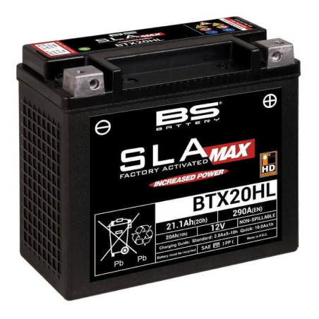 BS BATTERY BATTERIE BTX20HL - SLA AGM (ACIDE REMPLI)