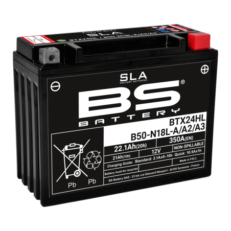 BS BATTERY BATTERIE BTX24HL/B50-N18L-A/A2/A3 - SLA AGM (ACIDE REMPLI)