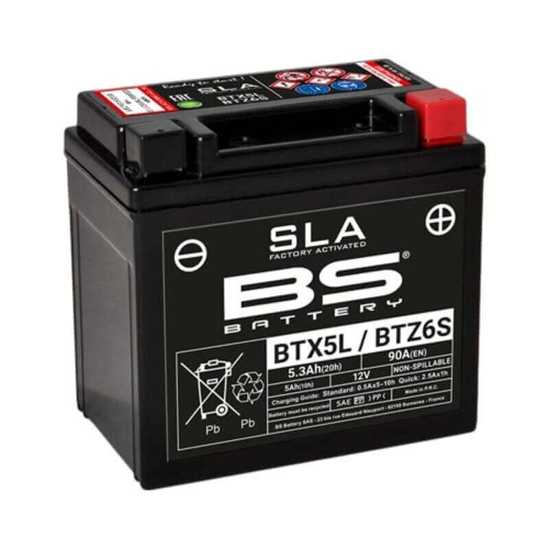 BS BATTERY BATTERIE BTX5L / BTZ6S - SLA AGM (ACIDE REMPLI)