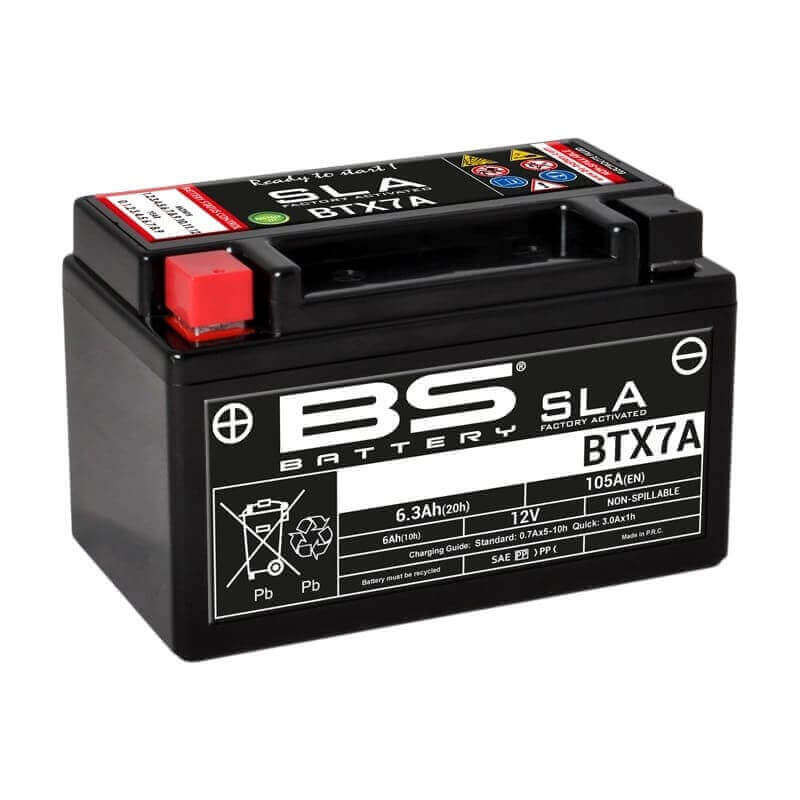 BS BATTERY BATTERIE BTX7A - SLA AGM (ACIDE REMPLI)