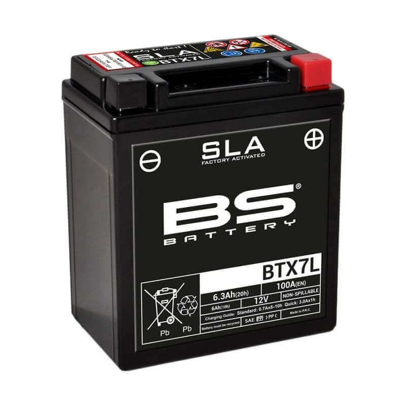 BS BATTERY BATTERIE BTX7L - SLA AGM (ACIDE REMPLI)