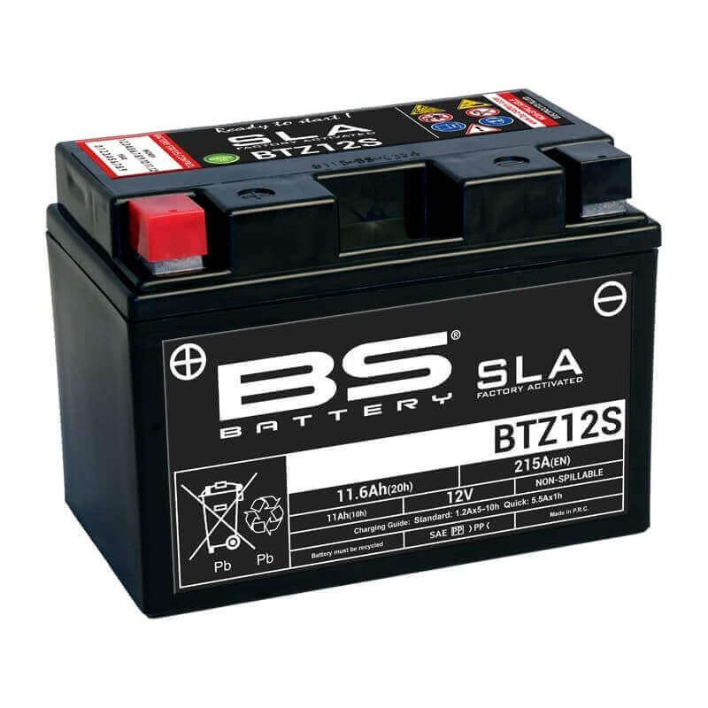 BS BATTERY BATTERIE BTZ12S - SLA AGM (ACIDE REMPLI)