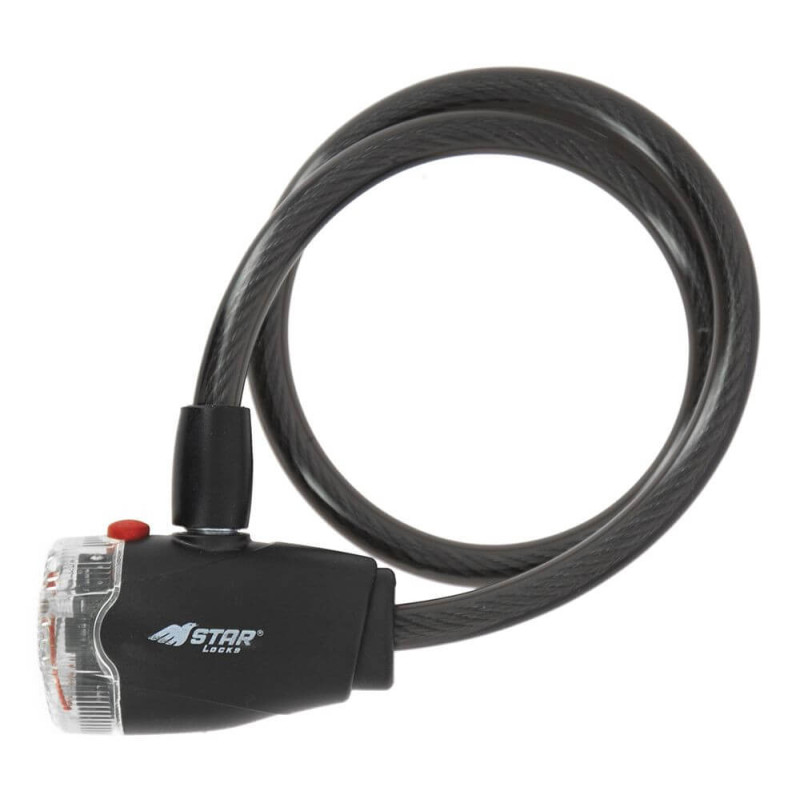 STAR LOCKS ANTIVOL CÂBLE D.6 - 0.65M (LED)