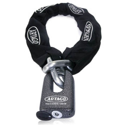ARTAGO CHAINE ANTIVOL 69DUO D.15 + CADENAS GRIS MARTELÉ - CLASSÉ SRA