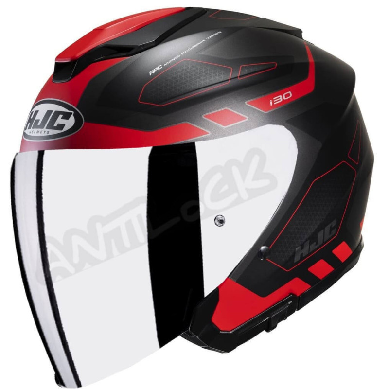 HJC JET i30 ATON AVEC VISIÈRE MIROIR IRIDIUM MC1SF VMI