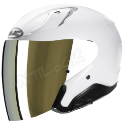 HJC CASQUE JET RPHA 31 AVEC VISIÈRE MIROIR OR