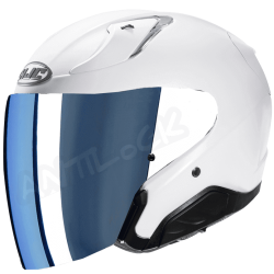 HJC CASQUE JET RPHA 31 AVEC VISIÈRE MIROIR BLEU