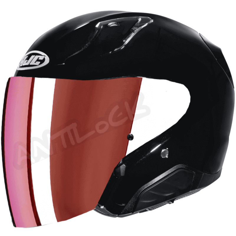 HJC CASQUE JET RPHA 31 AVEC VISIÈRE MIROIR ROUGE