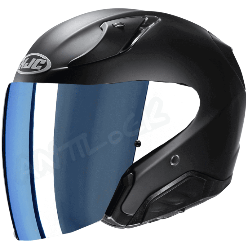 HJC CASQUE JET RPHA 31 AVEC VISIÈRE MIROIR BLEU