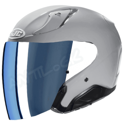 HJC CASQUE JET RPHA 31 AVEC VISIÈRE MIROIR BLEU
