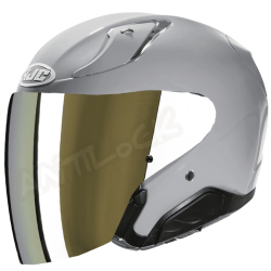 HJC CASQUE JET RPHA 31 AVEC VISIÈRE MIROIR OR