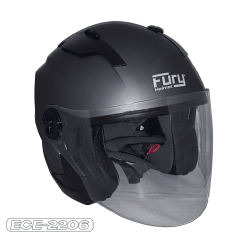 FURY CASQUE JET RACE II MAT (ECE 22.06)