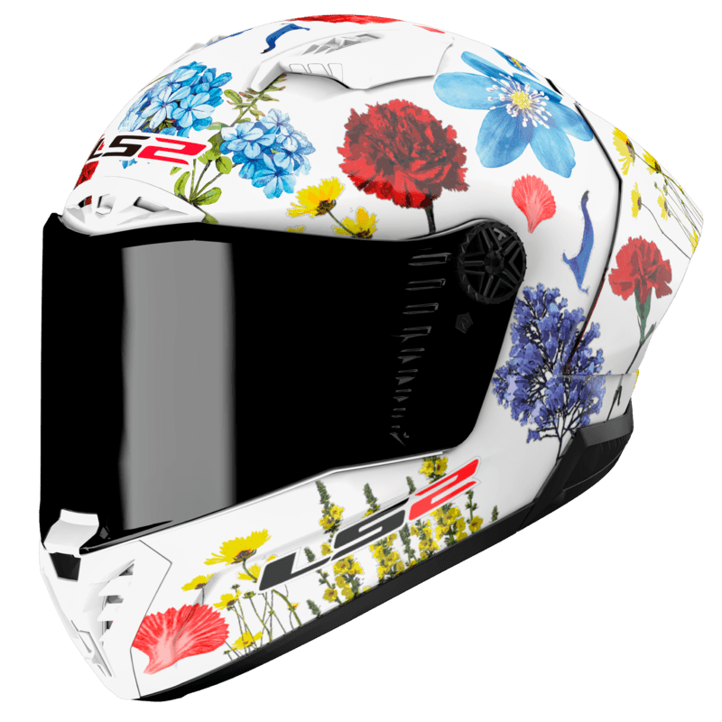 LS2 CASQUE INTEGRAL FF805 THUNDER CARBON GP AERO FLOWERS
