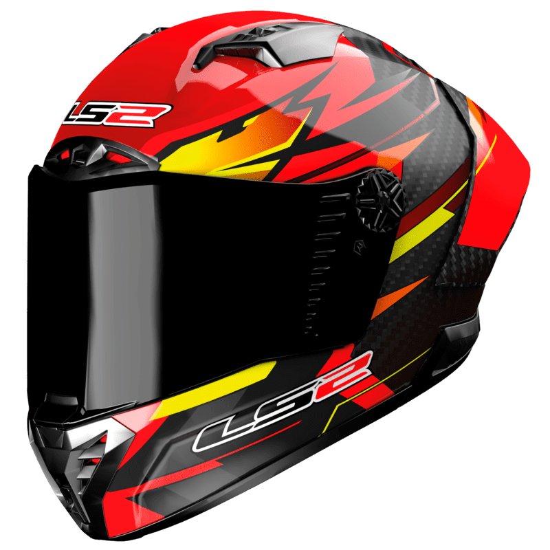 LS2 CASQUE INTEGRAL FF805 THUNDER CARBON GP AERO FIRE