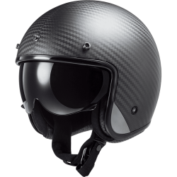 LS2 CASQUE JET OF601 BOB II CARBON SOLID
