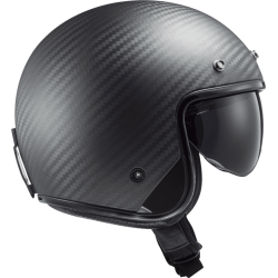 LS2 CASQUE JET OF601 BOB II CARBON SOLID