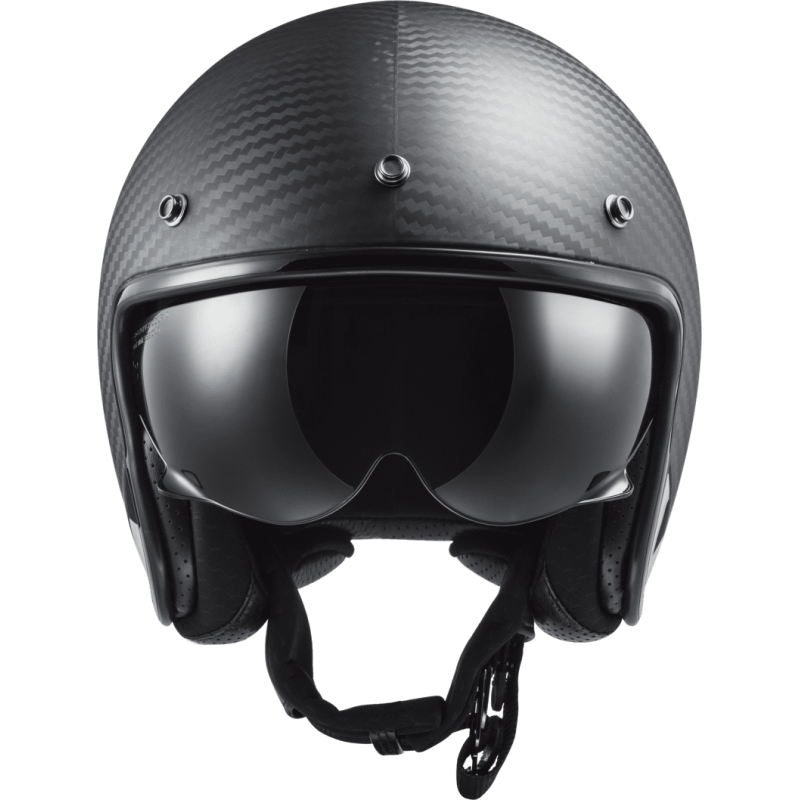 LS2 CASQUE JET OF601 BOB II CARBON SOLID