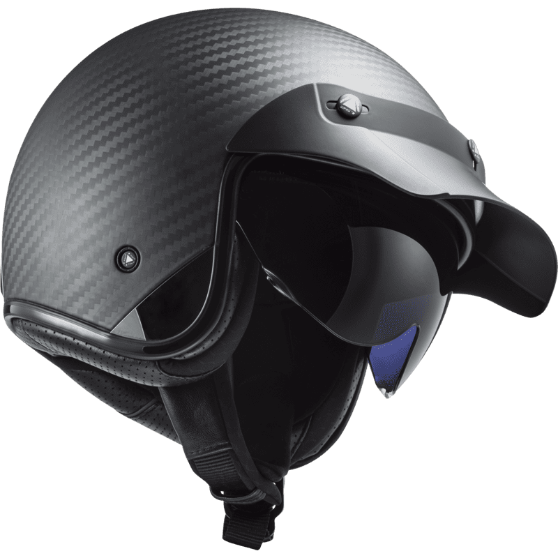 LS2 CASQUE JET OF601 BOB II CARBON SOLID