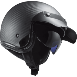LS2 CASQUE JET OF601 BOB II CARBON SOLID