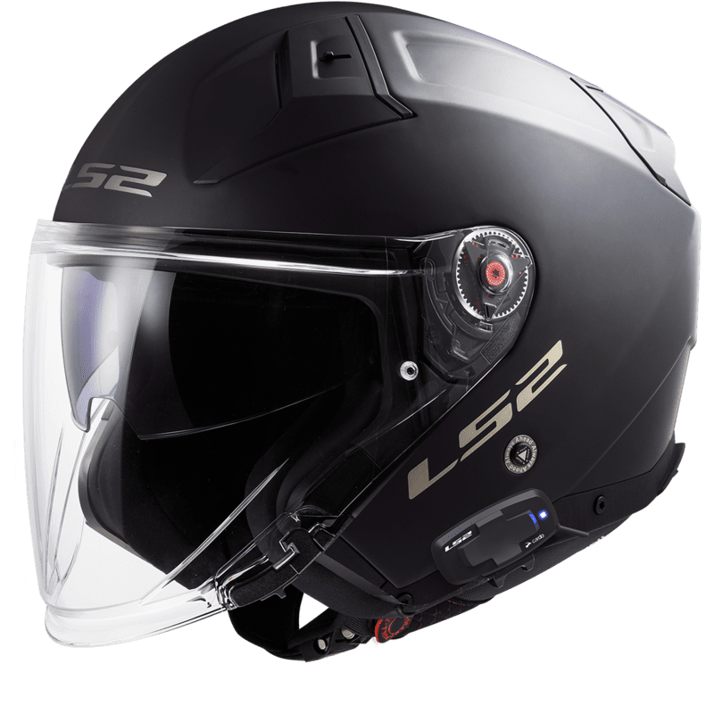 LS2 CASQUE JET OF603 INFINITY II SOLID MAT ET KIT BLUETOOTH LS2 4X