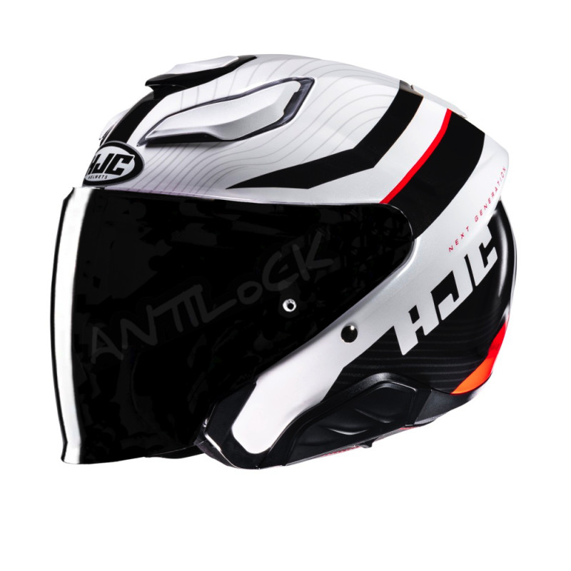 HJC CASQUE JET F31 NABY MC1 AVEC VISIÈRE TEINTÉE