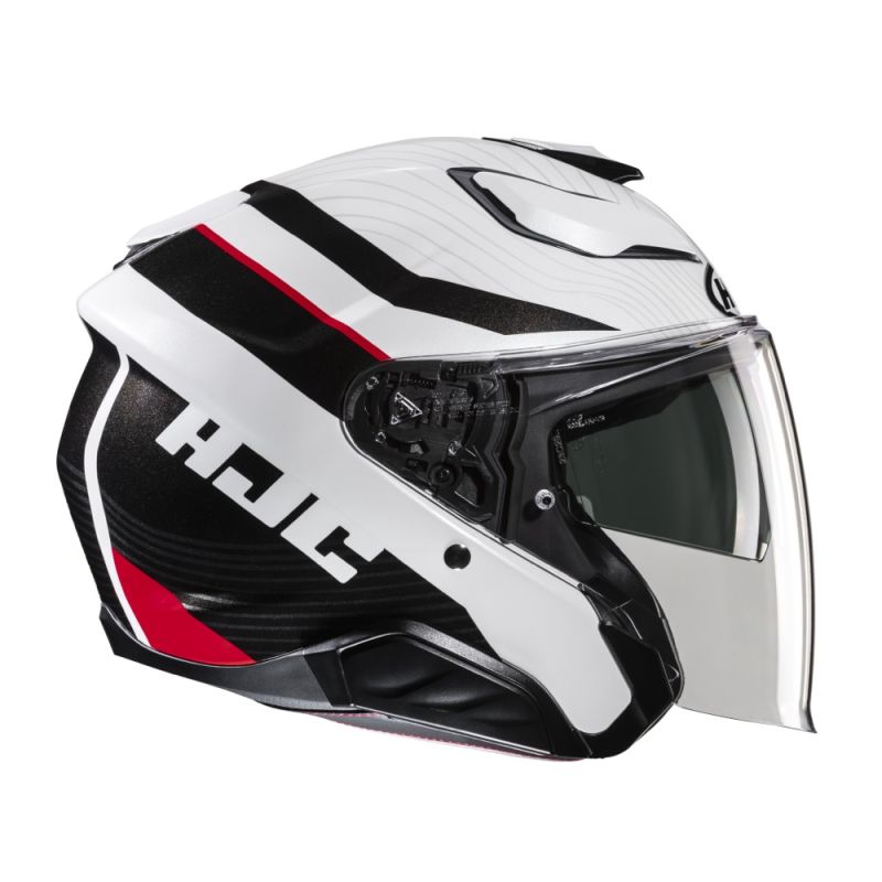 HJC CASQUE JET F31 NABY AVEC VISIÈRE MIROIR OR