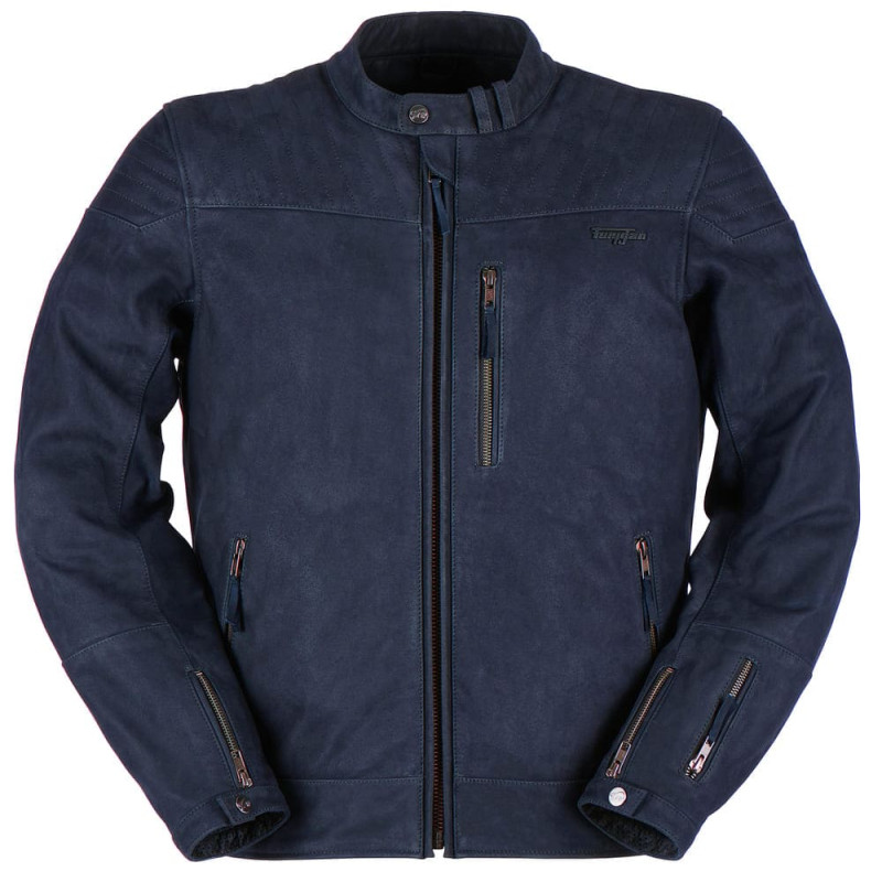 FURYGAN BLOUSON CUIR CLINT EVO BLEU