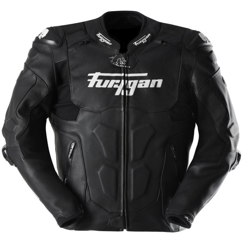 FURYGAN BLOUSON CUIR RAPTOR EVO 3 NOIR/BLANC