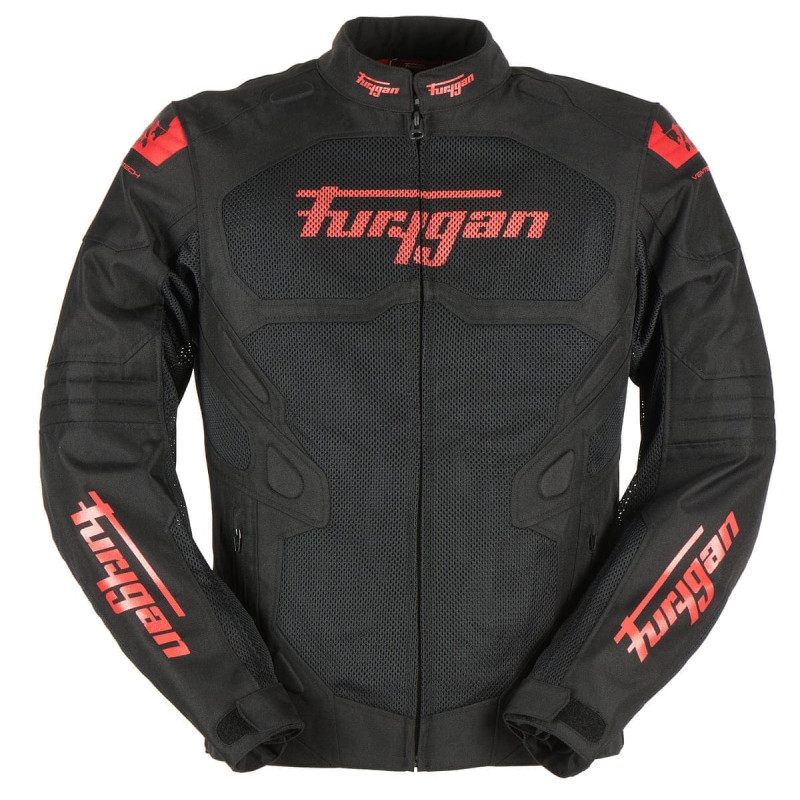 FURYGAN BLOUSON TEXTILE ATOM VENTED EVO NOIR/ROUGE