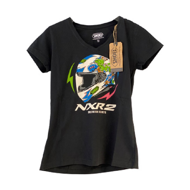 SHOEI T-SHIRT NXR2 MURAL FEMME - NOIR