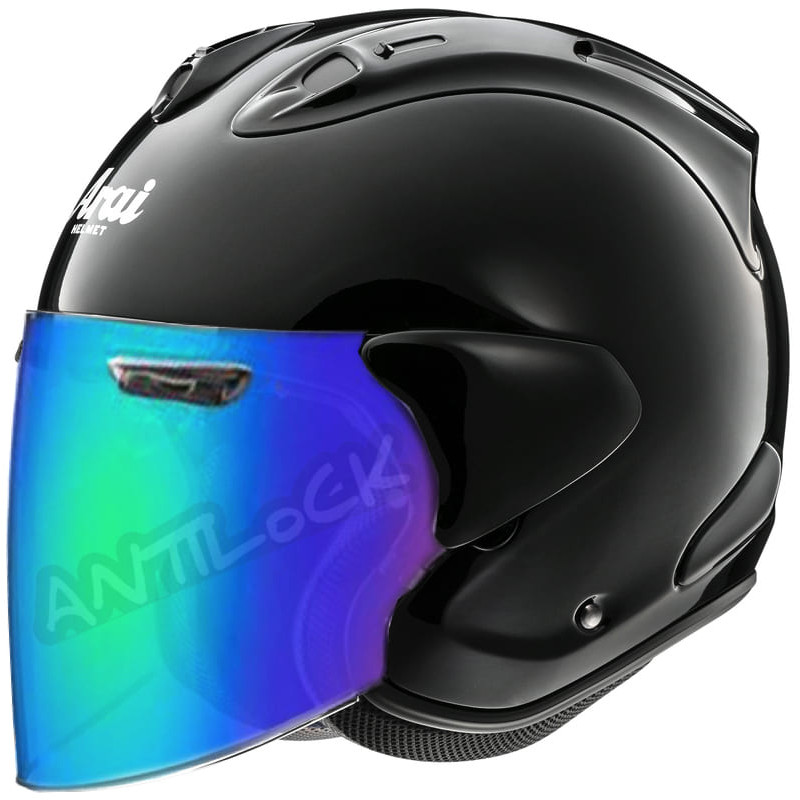 ARAI JET SZ-R VAS EVO DIAMOND BLACK + VISIÈRE MIROIR VERT