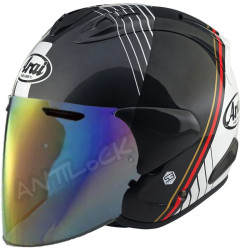 ARAI JET SZ-R VAS EVO TEMU + VISIÈRE MIROIR ROUGE