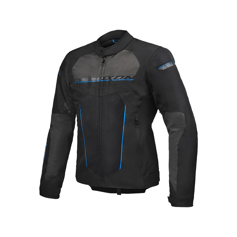 IXON BLOUSON TEXTILE T-REX - NOIR/GRIS/BLEU